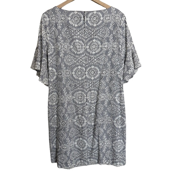 Lauren Ralph Lauren 14 HEAVILY Embroidered Flutter Short Sleeve Striped Spring - Picture 7 of 13